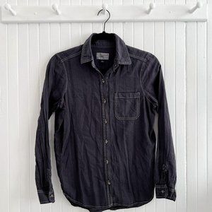 Universal Thread Collared Cotton Linen Button Down Size S